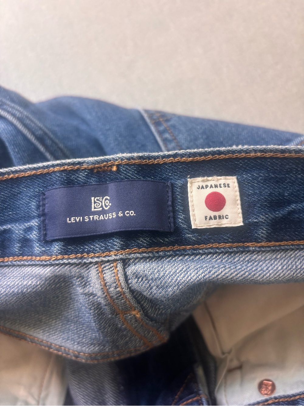 Levi’s Blue Tab Selvedge Japanese Fabric, Marker Loose Jeans, 33x34, NWT - Picture 2 of 12